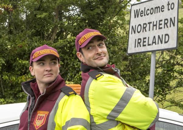Derry-born Diona Doherty stars alongside Patrick Buchanan in Soft Border Patrol. The new three-part series begins on BBC One Northern Ireland, Friday 2 March at 10.35pm
