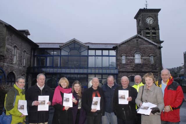 Campaigners back in 2015 who had been calling for the old Waterside Railway Station to be re-opened. INLS0612-153KM