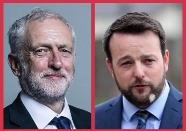 SDLP Leader Colum Eastwood (right) has welcomed Labour leader Jeremy Corbyn's comments.