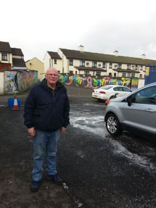 Councillor Kevin Campbell pictured at Central Drive.