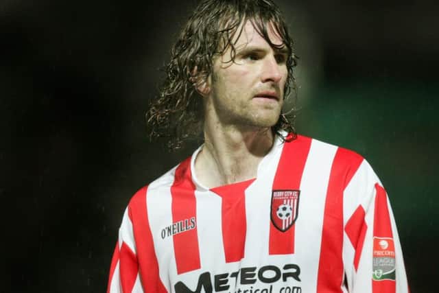 Paddy McCourt pictured during his successful spell at his hometown club, Derry City.
