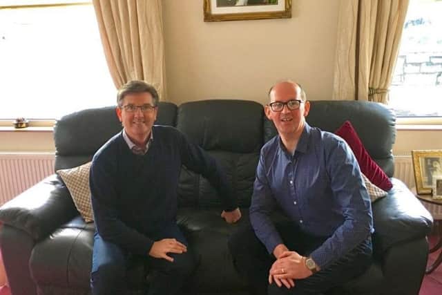 Brian McDermott pictured with Daniel O'Donnell at his home in Kincasslagh.