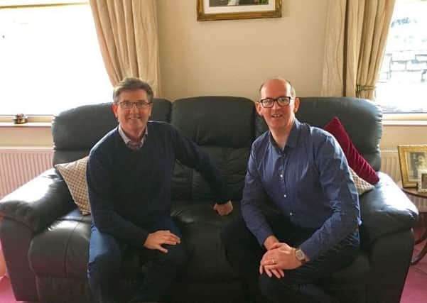 Brian McDermott pictured with Daniel O'Donnell at his home in Kincasslagh.