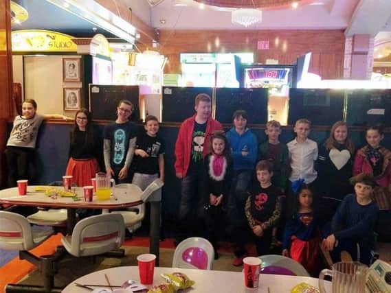 Children and young people at a recent T1 Club meet up at the Bowling Alley.