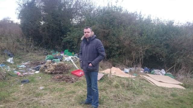 Colr. Mickey Cooper pictured at the site.