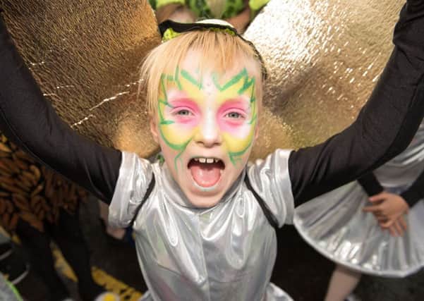 Sophie Plews from The Rainbow School of Dance pictured during Derry City and Strabane District Councils the annual Spring Carnival on St. Patricks Day in Derry-Londonderry. Picture Martin McKeown. Inpresspics.com. 17.03.17