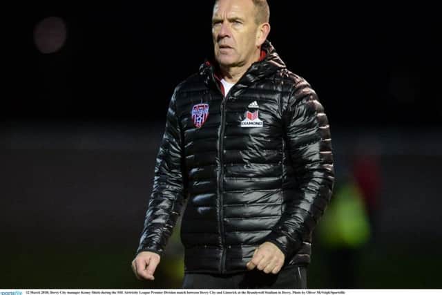 Derry City manager, Kenny Shiels said he was 'worried sick' prior to the club's Brandywell homecoming match against Limerick.