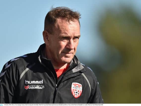 Derry City manager, Kenny Shiels.