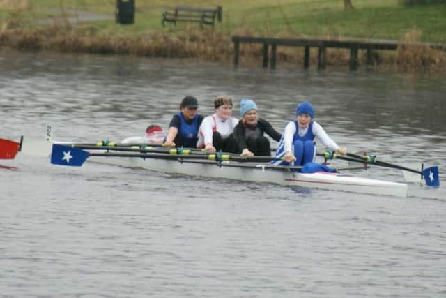 The Ladies Master Comp Quad at the Head of the Erne race last week.