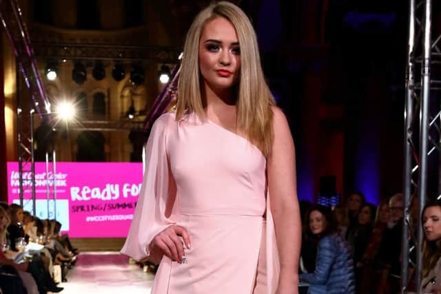 Ashleigh Coyle, CMPR model (pictured above modelling at the Spring Summer 2018 Belfast FASHIONWEEK), continues to advocate for mental health awareness after her makeunder video for Beauty Queen and Single went viral across the world