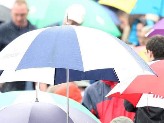 A weather warning is in place for Easter Monday