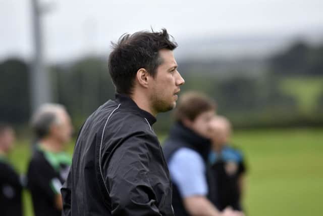 City of Derry player/coach Richard McCarter. DER3816-103KM