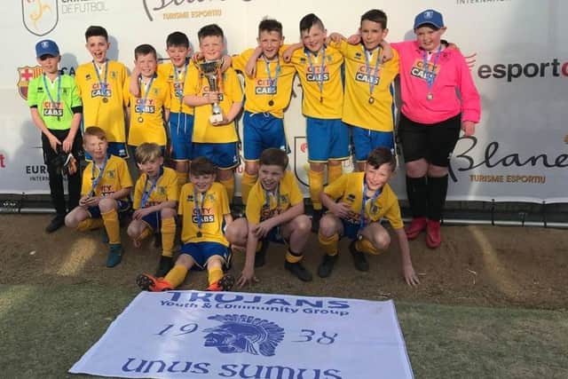 Trojans U11's winners of the Copa Jordi tournament, which took place in Barcelona.