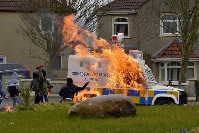 PSNI attacked.