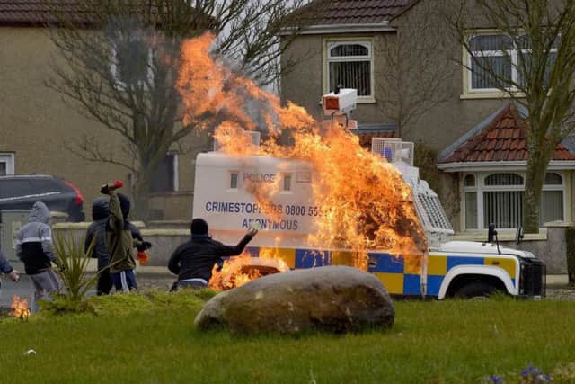 PSNI attacked.