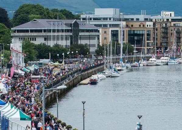The Quay along the River Foyle where the Maritime Festival will again take place as the Clipper Round The World Yacht Race is stopping over. Picture Martin McKeown. Inpresspics.com. 10.07.16
