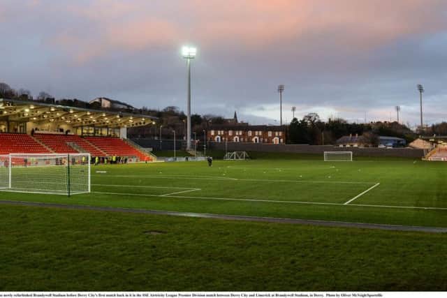 The redeveloped Brandywell Stadium.