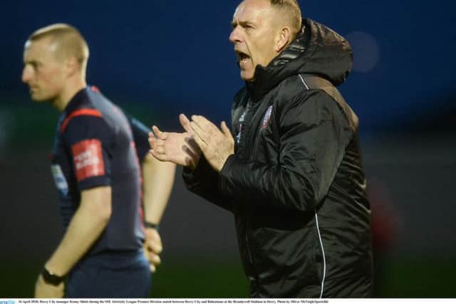 Derry City boss, Kenny Shiels roars his side on to a fifth home win on the spin and a victory he dedicated to the late Ryan McBride.