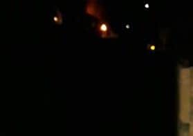 The woman's photograph of the darkness outside her home.