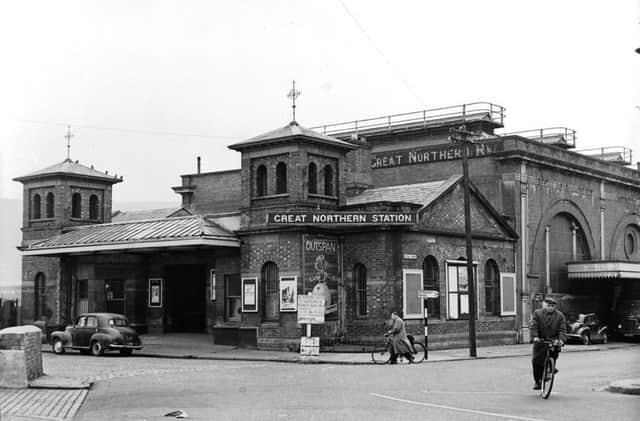 In its heyday, Derry had four railway lines operating out of the city.  Pictured here is the Great Northern Railway station at Foyle Road,