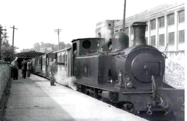 The Derry and Lough Swilly railway - which travelled to Inishowen - was popular with day trippers before it was closed in the late 1950s. Pictured here is one of its trains leaving from the station at Strand Road, opposite where Longs supermarket is now located.