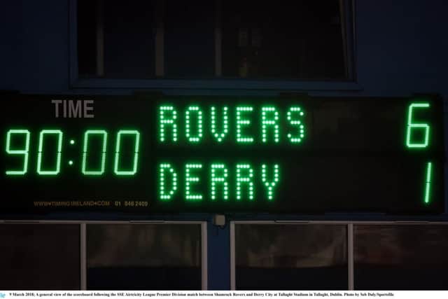 The scoreboard didn't make good reading for Derry City fans the last time the Candy Stripes met Shamrock Rovers.
