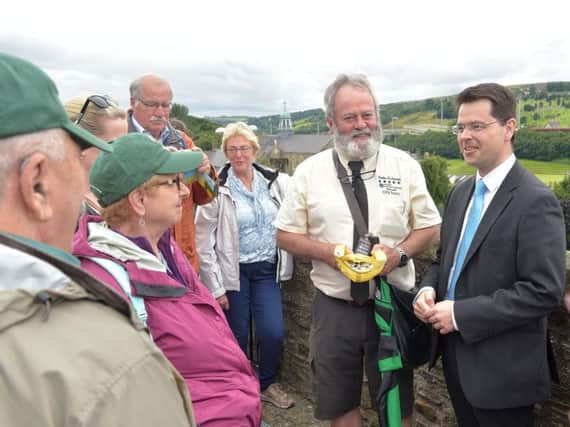 James Brokenshire in Derry when he was Secretary of State for the North.