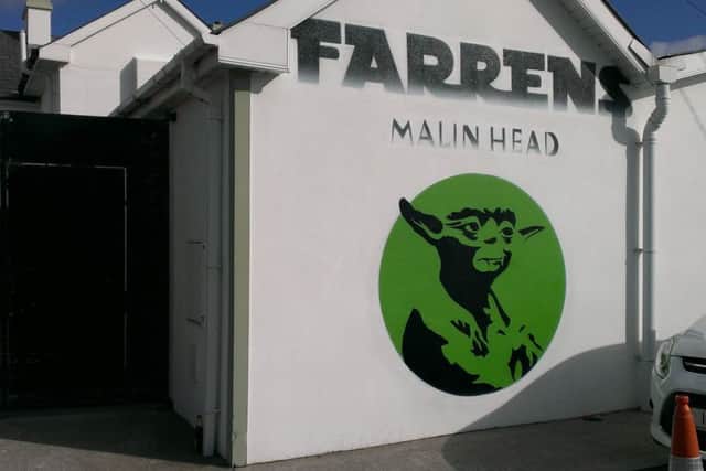 Yoda mural at Farren's Bar, Malin Head.