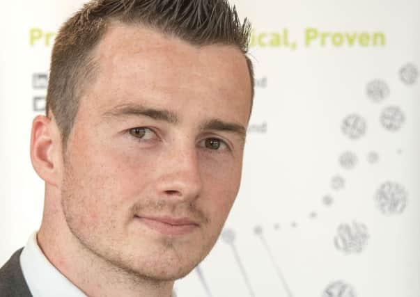 Aim Higher stay local - follow in the footsteps of Jude McLaughlin who secured local employment after completing his HLA Accountancy programme at NWRC.