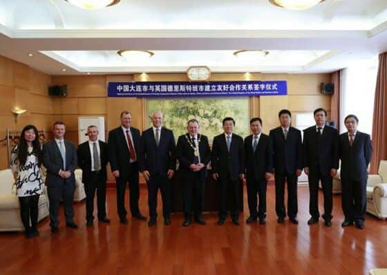 Representatives from Derry City & Strabane District and Daliam in China pictured during the visit.