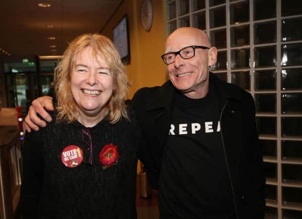 People Before Profit activist Goretti Horgan with Eamonn McCann.
(Photo by Lorcan Doherty / Press Eye.)