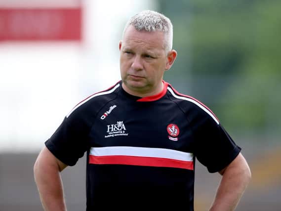 Derry manager Mickey Donnelly