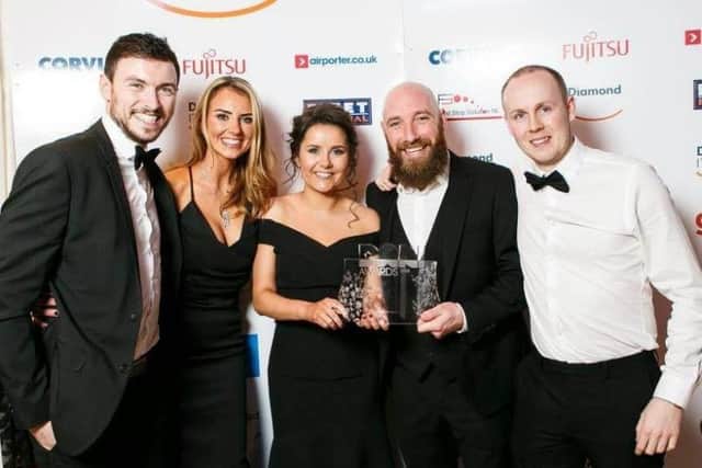 Sugar Rush Creative team at DANI Awards receiving recognition for pioneering Medical & Dental Education app.