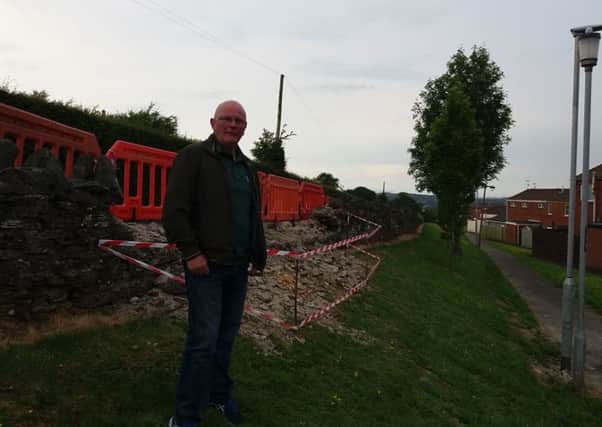 Kevin Campbell pictured at the site.
