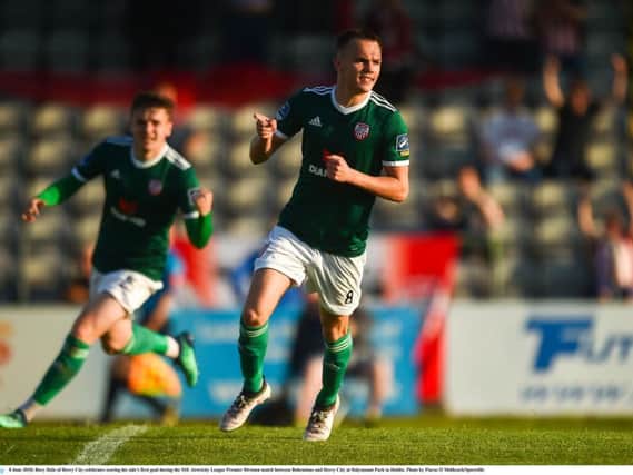 Derry CIty midfielder, Rory Hale netted his first goal for the club as he broke the deadlock against Bohemians at Dalymount Park.