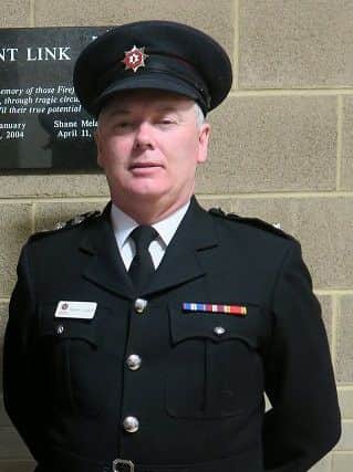 Kevin Lynch pictured in uniform before his retirement from the Northern Ireland Fire & Rescue Service.