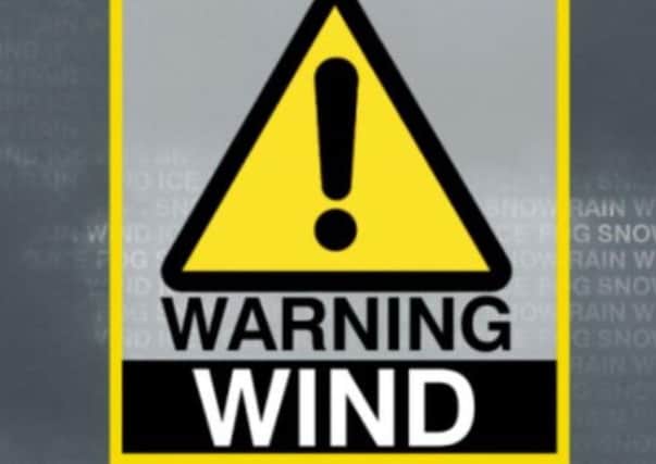 The weather warning is valid between 3:00am and 3:00pm on Thursday.