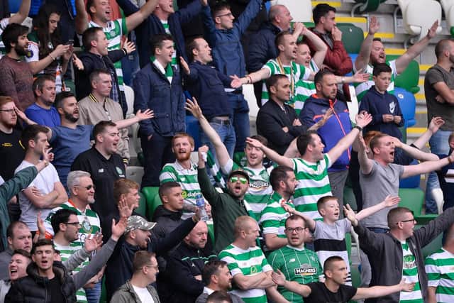 Celtic fans in full voice