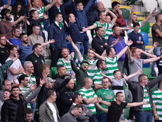 Celtic fans in full voice