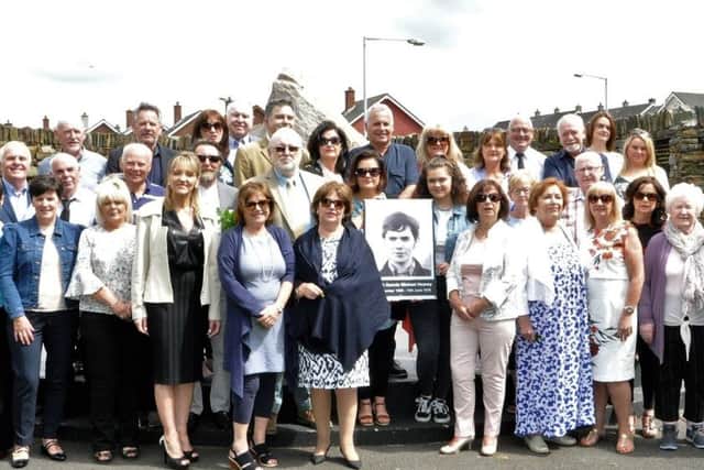 The Heaney Family with local representatives