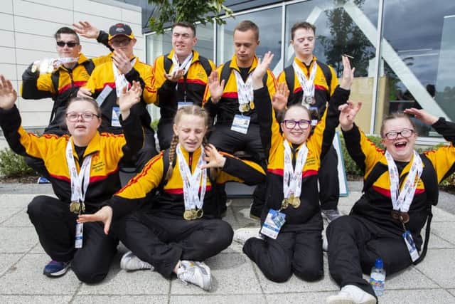 Members of the Team Ulster gymnastics team which competed in Dublin at the Special Olympics Ireland Games