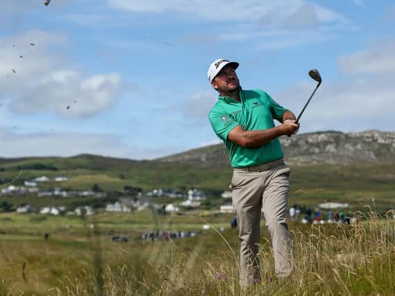 Graeme McDowell plays a shot during the first round of the Irish Open