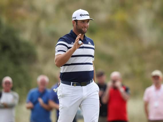 Jon Rahm hit six birdies on the front nine during his third round at the Irish open