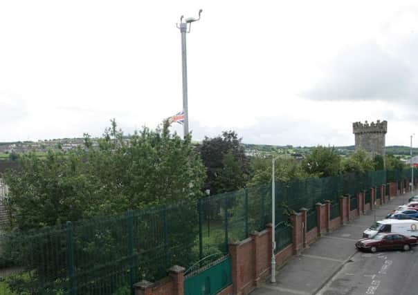 The loyalist Fountain estate in Londonderry, which has been attacked by republicans night after night