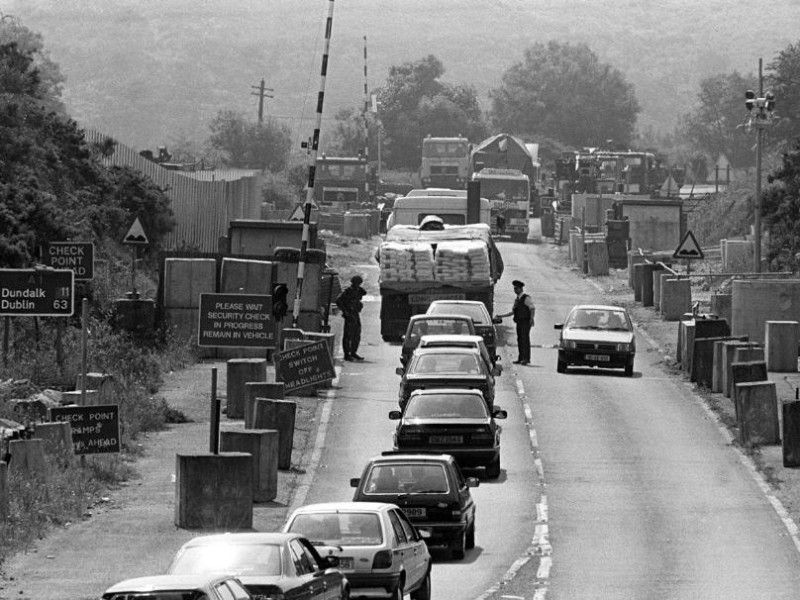 Hard border will spark mass resistance, Theresa May warned