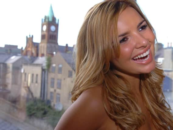 Nadine Coyle pictured in her home city of Derry