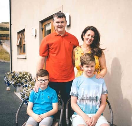 The Cassidy family - Michael, Deirdre, James and Adam - will travel to Birmingham later this week for the transplant games.