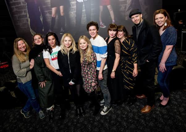 The cast and crew of Derry Girls at the premiere in Brunswick Moviebowl in Derry back in January.