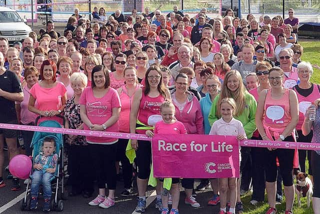 A Cancer Research UK Race for Life event held elsewhere in the north