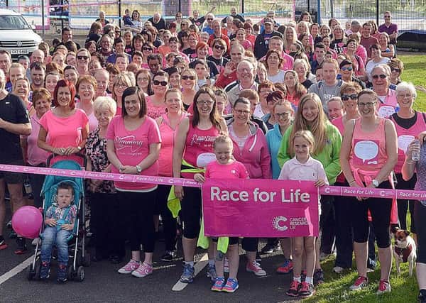 A Cancer Research UK Race for Life event held elsewhere in the north
